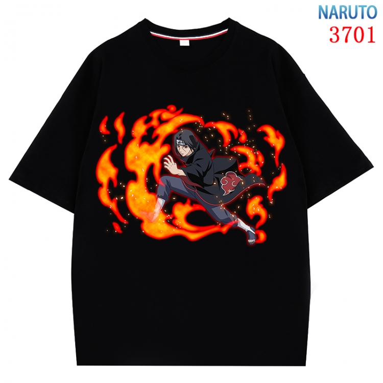 Naruto  Anime Pure Cotton Short Sleeve T-shirt Direct Spray Technology from S to 4XL CMY-3701-2