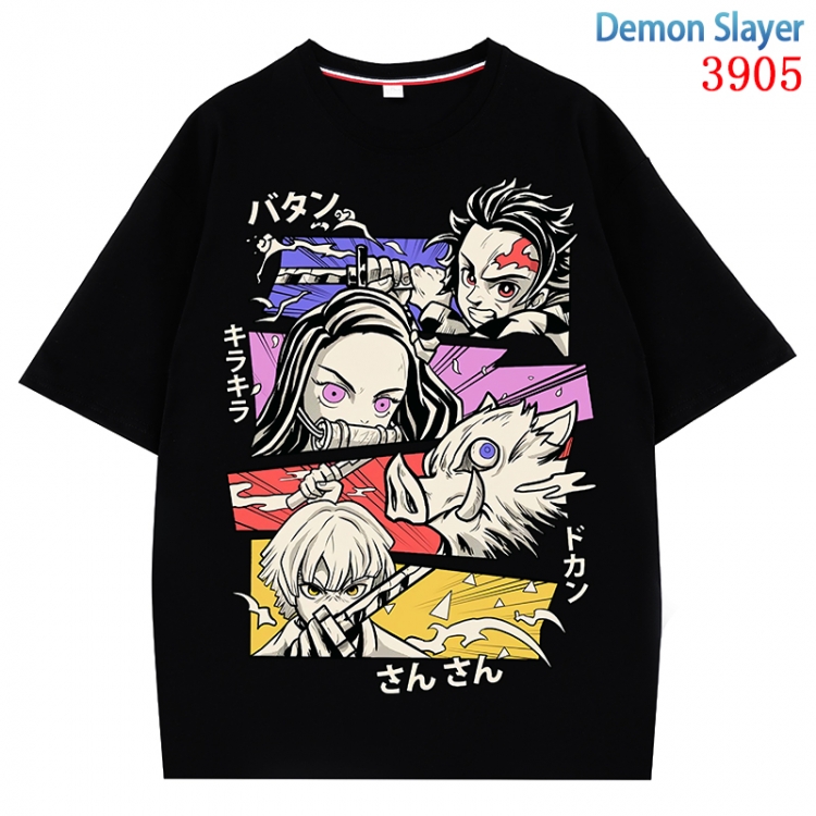 Demon Slayer Kimets  Anime Pure Cotton Short Sleeve T-shirt Direct Spray Technology from S to 4XL CMY-3905-2