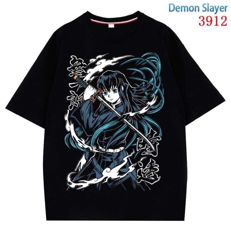 Demon Slayer Kimets  Anime Pure Cotton Short Sleeve T-shirt Direct Spray Technology from S to 4XL  CMY-3912-2