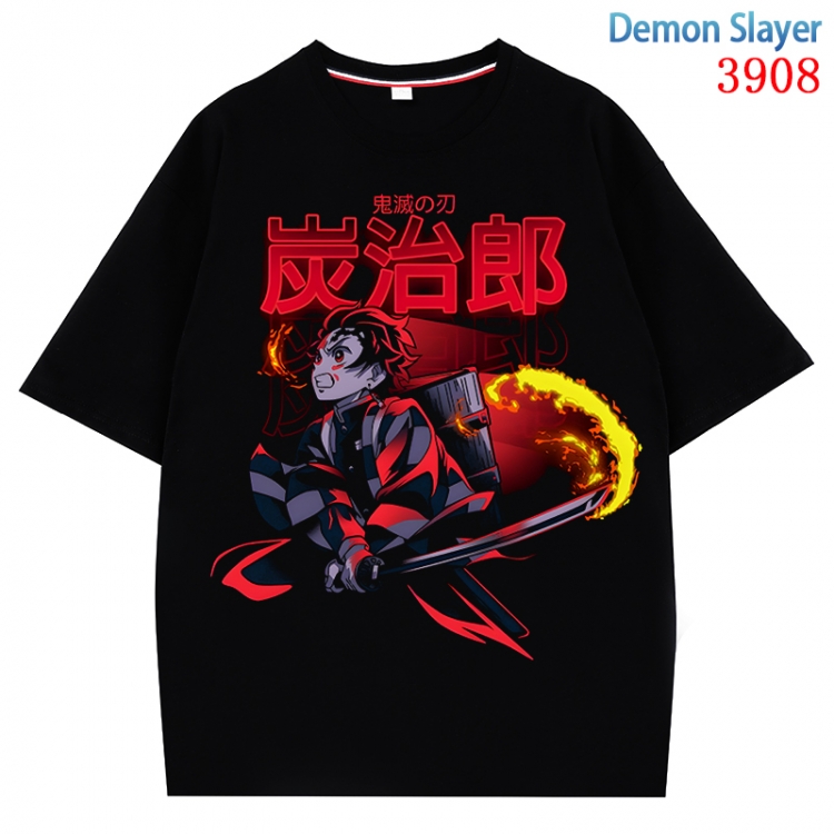 Demon Slayer Kimets  Anime Pure Cotton Short Sleeve T-shirt Direct Spray Technology from S to 4XL CMY-3908-2
