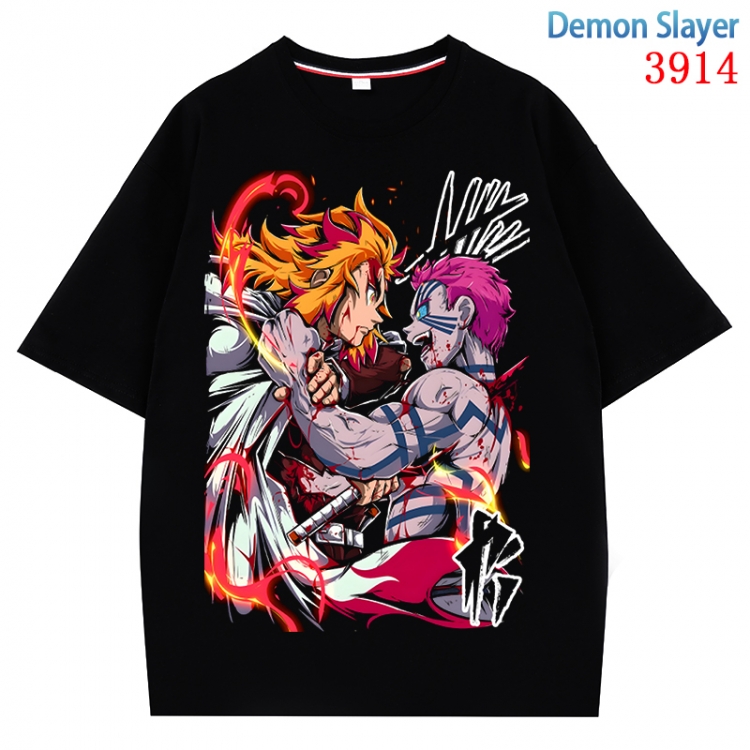 Demon Slayer Kimets  Anime Pure Cotton Short Sleeve T-shirt Direct Spray Technology from S to 4XL  CMY-3914-2