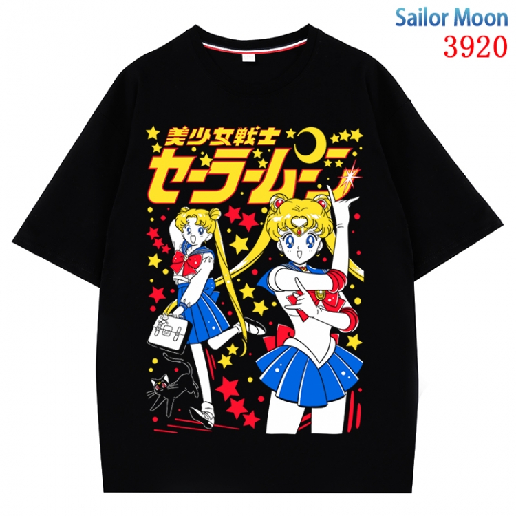 sailormoon  Anime Pure Cotton Short Sleeve T-shirt Direct Spray Technology from S to 4XL CMY-3920-2