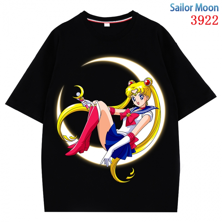 sailormoon  Anime Pure Cotton Short Sleeve T-shirt Direct Spray Technology from S to 4XL CMY-3922-2