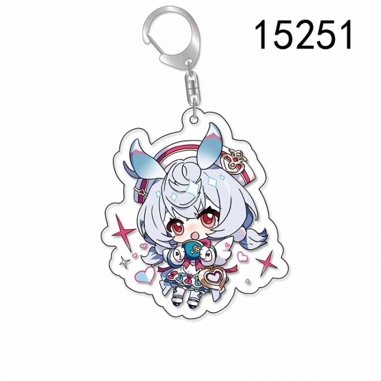 Genshin Impact Anime Acrylic Keychain Charm price for 5 pcs 15251