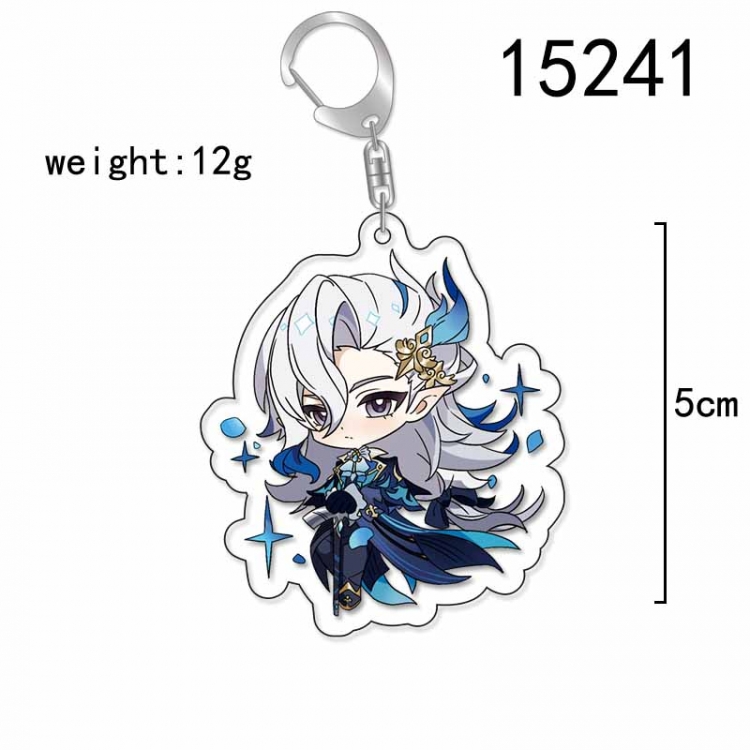 Genshin Impact Anime Acrylic Keychain Charm price for 5 pcs 15241