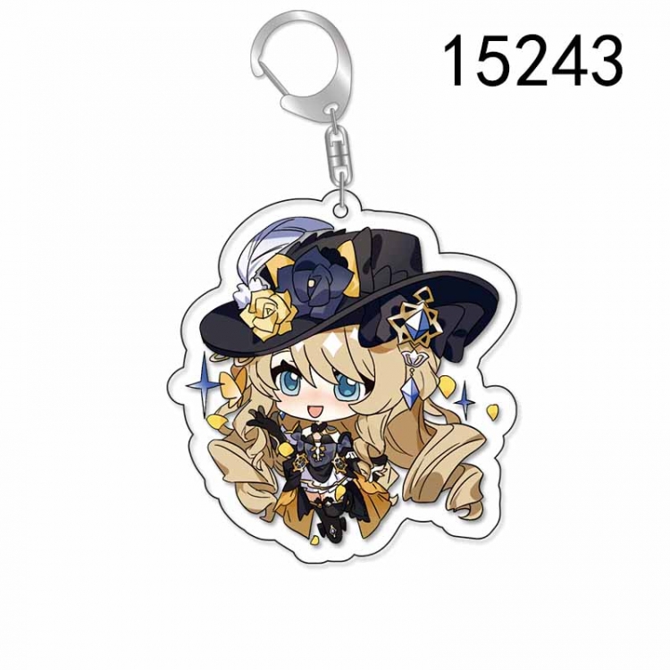 Genshin Impact Anime Acrylic Keychain Charm price for 5 pcs 15243