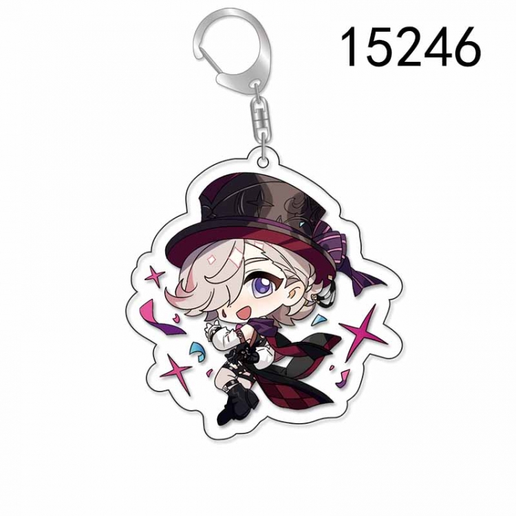 Genshin Impact Anime Acrylic Keychain Charm price for 5 pcs 15246