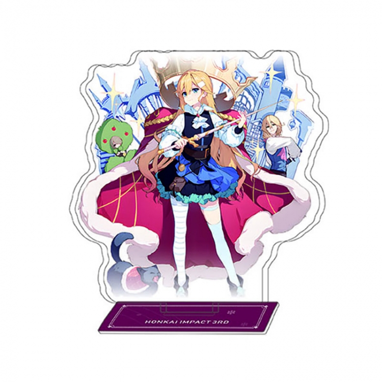 Collapse 3 Anime Character Interlayer acrylic Standing Plates Keychain 15-20m