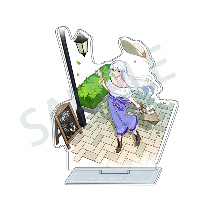 Collapse 3 Anime Character Interlayer acrylic Standing Plates Keychain 15-20m