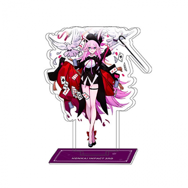 Collapse 3 Anime Character Interlayer acrylic Standing Plates Keychain 15-20m