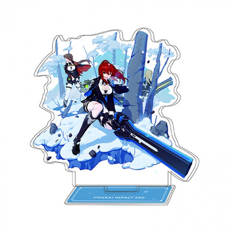 Collapse 3 Anime Character Interlayer acrylic Standing Plates Keychain 15-20m