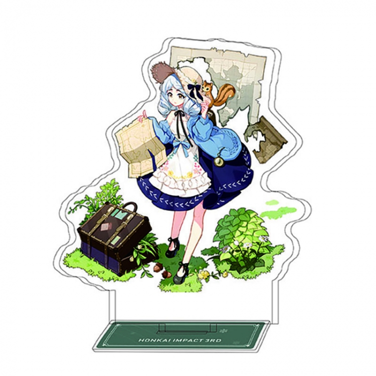 Collapse 3 Anime Character Interlayer acrylic Standing Plates Keychain 15-20cm