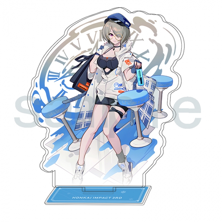 Collapse 3 Anime Character Interlayer acrylic Standing Plates Keychain 15-20cm