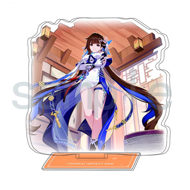 Collapse 3 Anime Character Interlayer acrylic Standing Plates Keychain 15-20cm