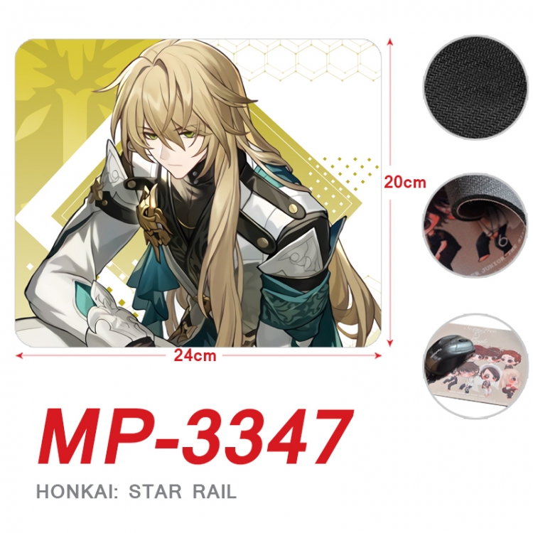 Honkai: Star Rail Anime Full Color Printing Mouse Pad Unlocked 20X24cm price for 5 pcs  MP-3347