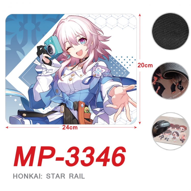 Honkai: Star Rail Anime Full Color Printing Mouse Pad Unlocked 20X24cm price for 5 pcs MP-3346