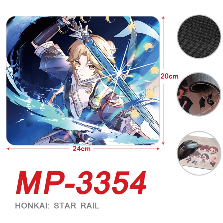 Honkai: Star Rail Anime Full Color Printing Mouse Pad Unlocked 20X24cm price for 5 pcs MP-3354