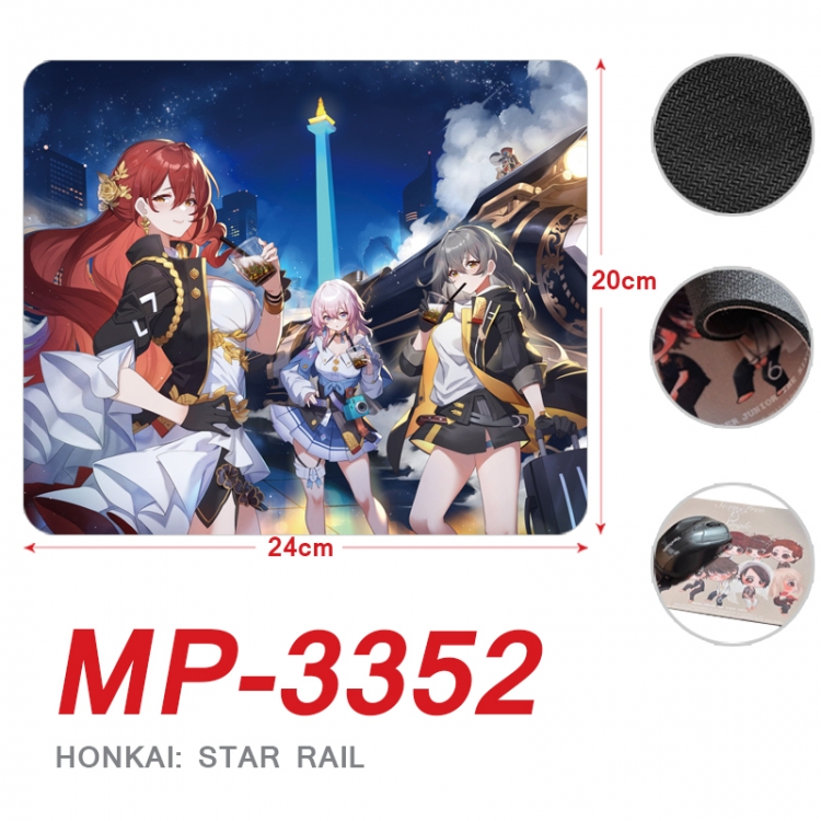 Honkai: Star Rail Anime Full Color Printing Mouse Pad Unlocked 20X24cm price for 5 pcs MP-3352