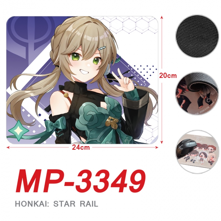 Honkai: Star Rail Anime Full Color Printing Mouse Pad Unlocked 20X24cm price for 5 pcs  MP-3349