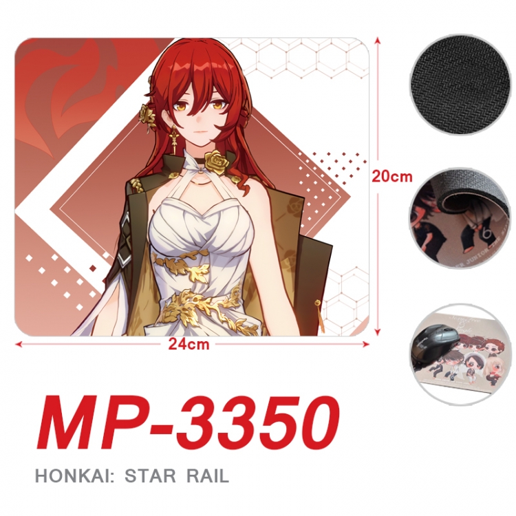 Honkai: Star Rail Anime Full Color Printing Mouse Pad Unlocked 20X24cm price for 5 pcs MP-3350