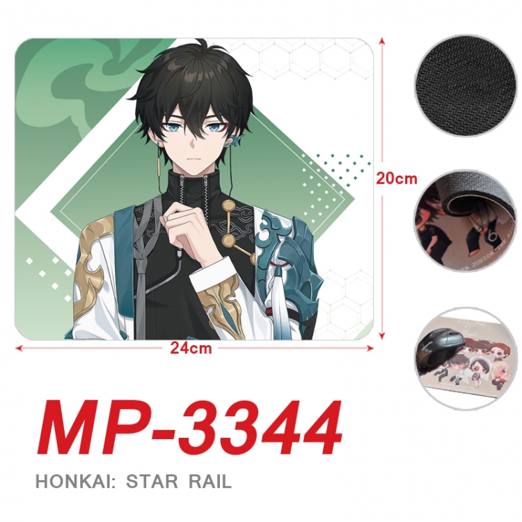 Honkai: Star Rail Anime Full Color Printing Mouse Pad Unlocked 20X24cm price for 5 pcs MP-3344