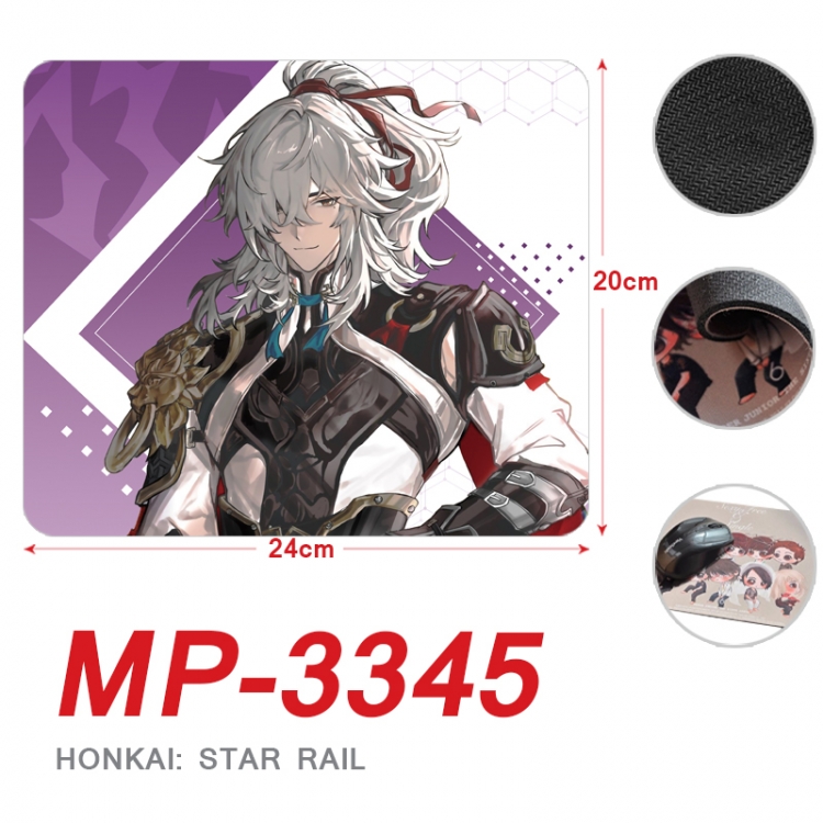Honkai: Star Rail Anime Full Color Printing Mouse Pad Unlocked 20X24cm price for 5 pcs MP-3345