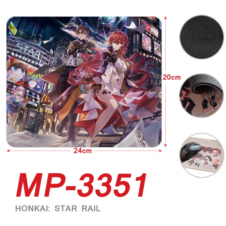 Honkai: Star Rail Anime Full Color Printing Mouse Pad Unlocked 20X24cm price for 5 pcs MP-3351