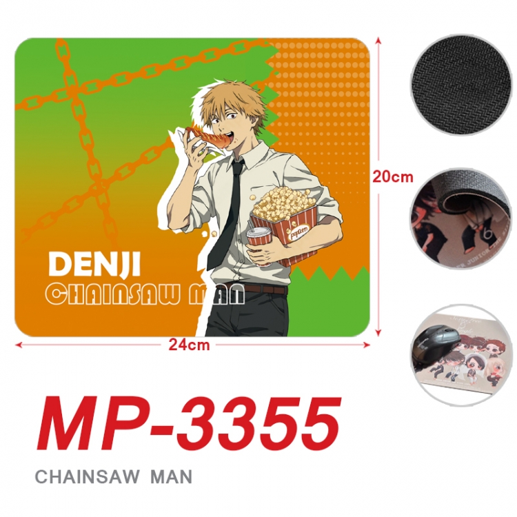 Chainsaw man Anime Full Color Printing Mouse Pad Unlocked 20X24cm price for 5 pcs MP-3355