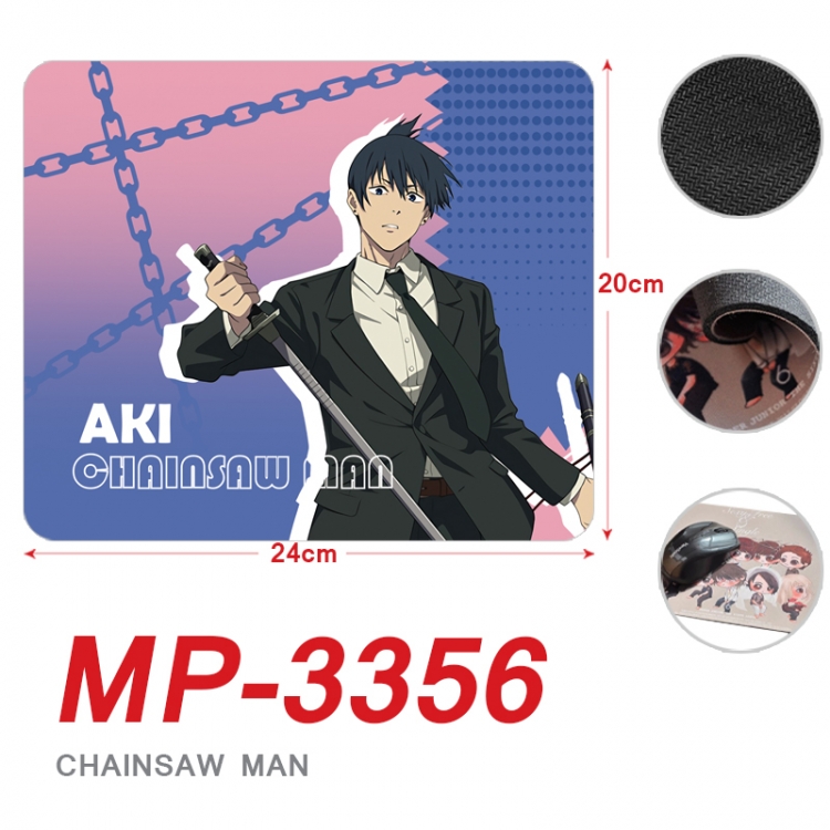 Chainsaw man Anime Full Color Printing Mouse Pad Unlocked 20X24cm price for 5 pcs MP-3356