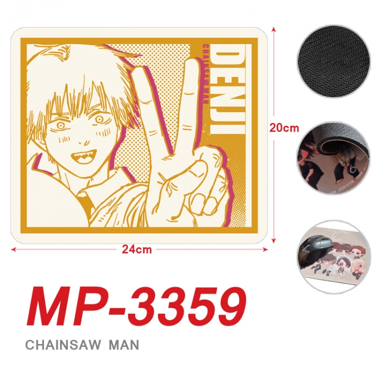 Chainsaw man Anime Full Color Printing Mouse Pad Unlocked 20X24cm price for 5 pcs  MP-3359