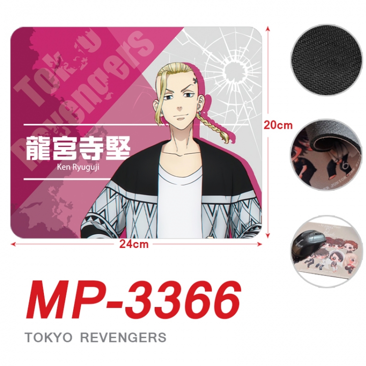 Tokyo Revengers Anime Full Color Printing Mouse Pad Unlocked 20X24cm price for 5 pcs  MP-3366