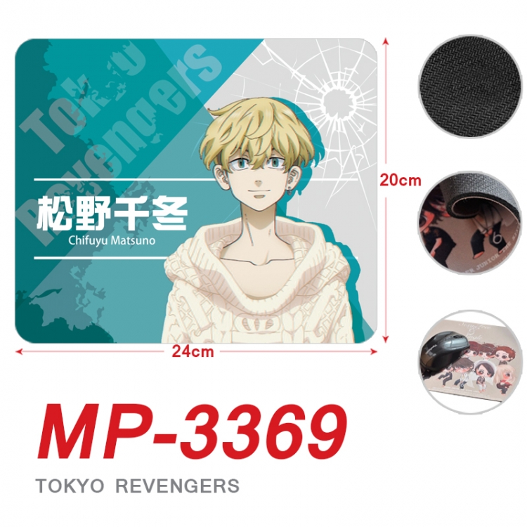Tokyo Revengers Anime Full Color Printing Mouse Pad Unlocked 20X24cm price for 5 pcs MP-3369