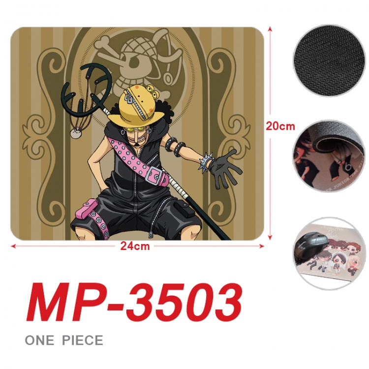 One Piece Anime Full Color Printing Mouse Pad Unlocked 20X24cm price for 5 pcs  MP-3503
