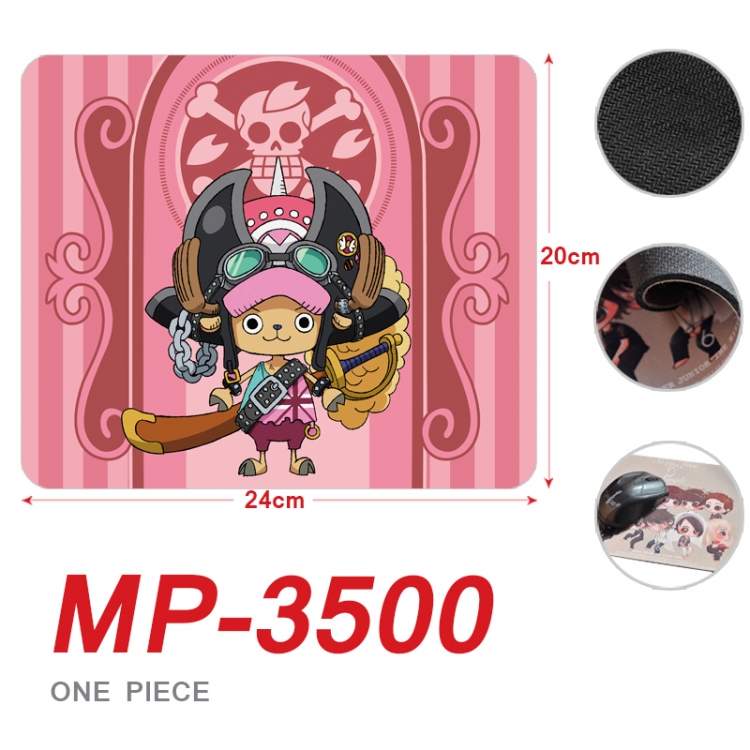 One Piece Anime Full Color Printing Mouse Pad Unlocked 20X24cm price for 5 pcs  MP-3500