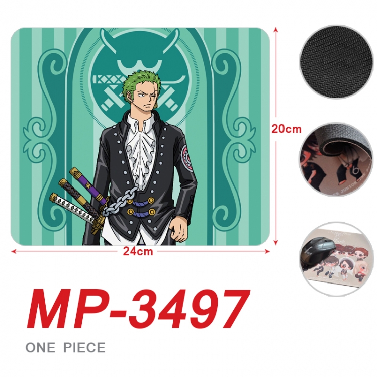 One Piece Anime Full Color Printing Mouse Pad Unlocked 20X24cm price for 5 pcs  MP-3497