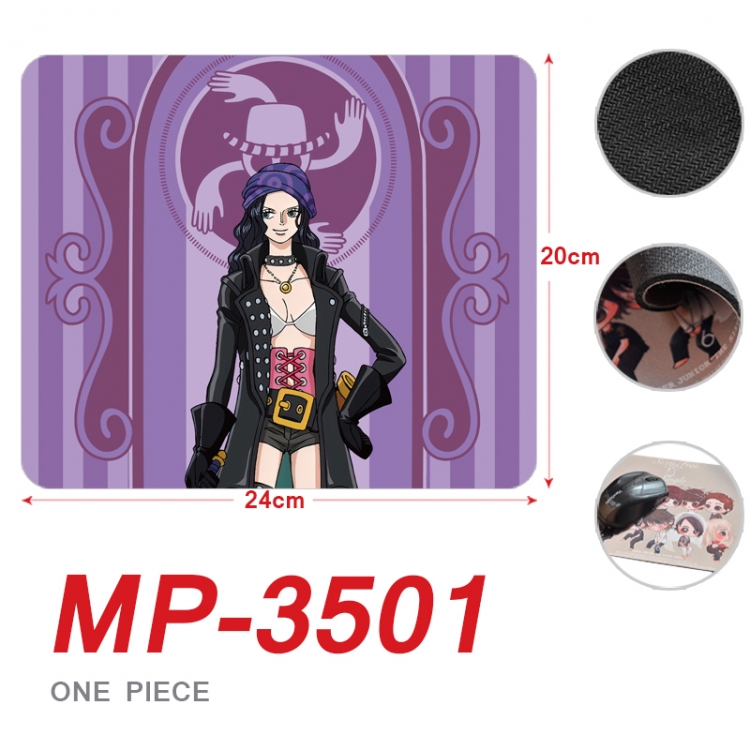 One Piece Anime Full Color Printing Mouse Pad Unlocked 20X24cm price for 5 pcs  MP-3501