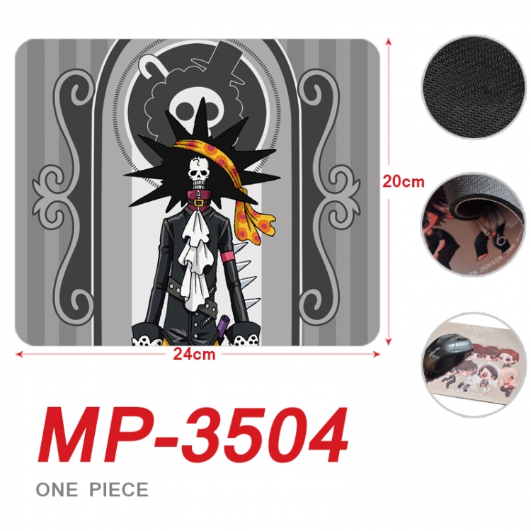 One Piece Anime Full Color Printing Mouse Pad Unlocked 20X24cm price for 5 pcs  MP-3504