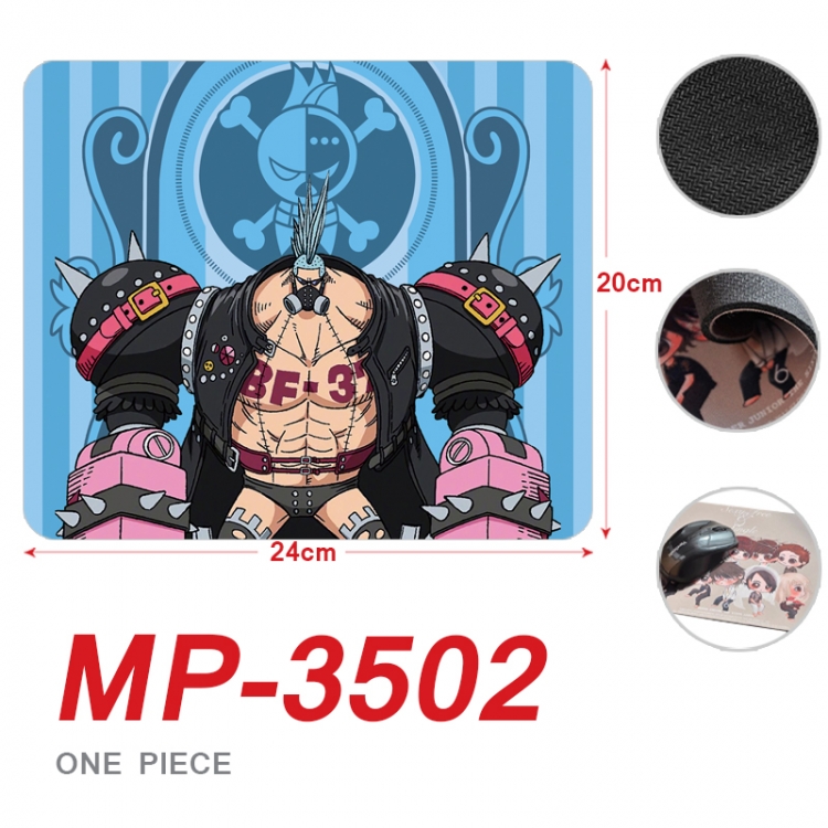 One Piece Anime Full Color Printing Mouse Pad Unlocked 20X24cm price for 5 pcs  MP-3502