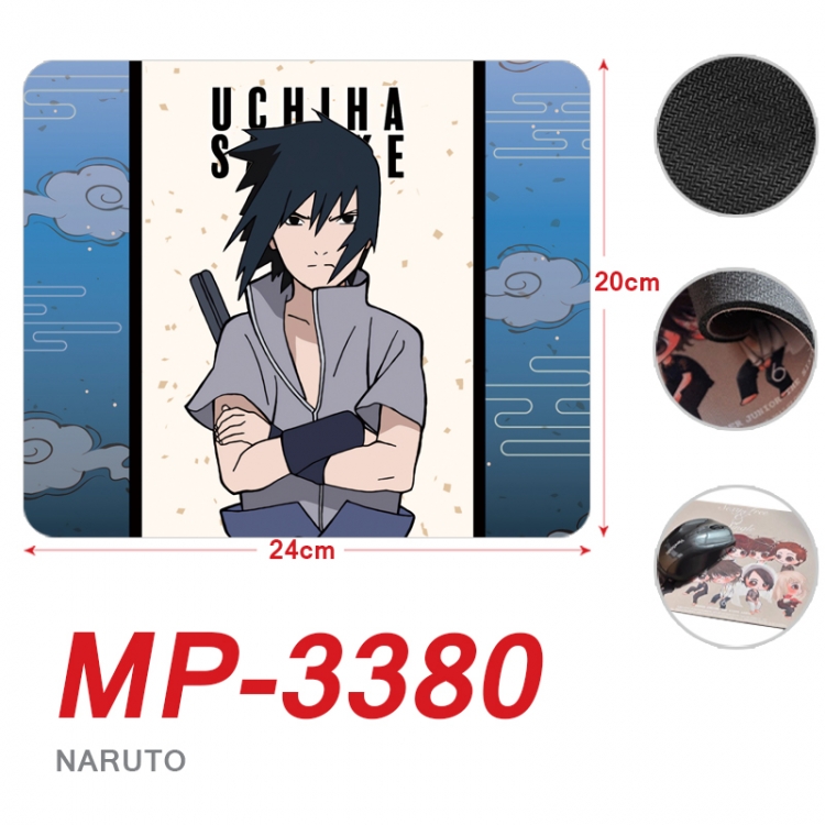 Naruto Anime Full Color Printing Mouse Pad Unlocked 20X24cm price for 5 pcs MP-3380