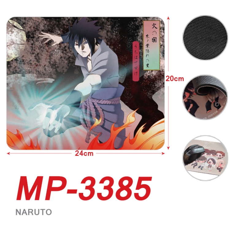 Naruto Anime Full Color Printing Mouse Pad Unlocked 20X24cm price for 5 pcs  MP-3385