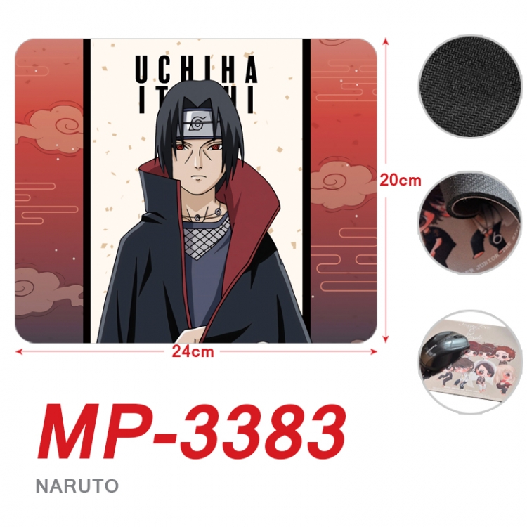 Naruto Anime Full Color Printing Mouse Pad Unlocked 20X24cm price for 5 pcs MP-3383