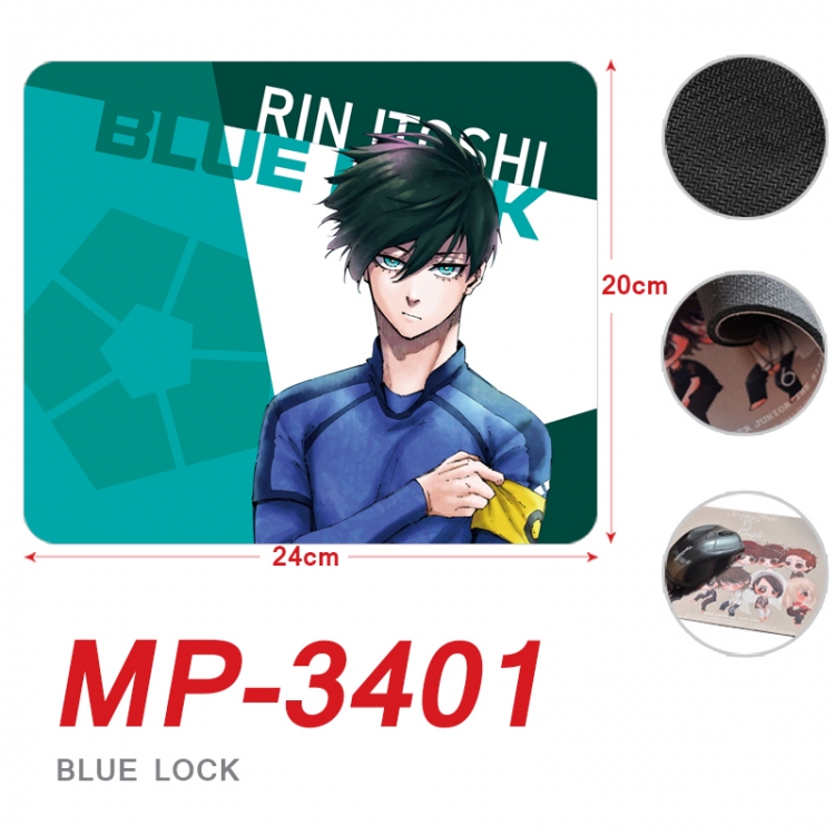 BLUE LOCK Anime Full Color Printing Mouse Pad Unlocked 20X24cm price for 5 pcs MP-3401