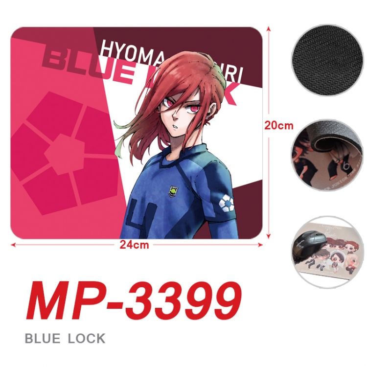 BLUE LOCK Anime Full Color Printing Mouse Pad Unlocked 20X24cm price for 5 pcs MP-3399