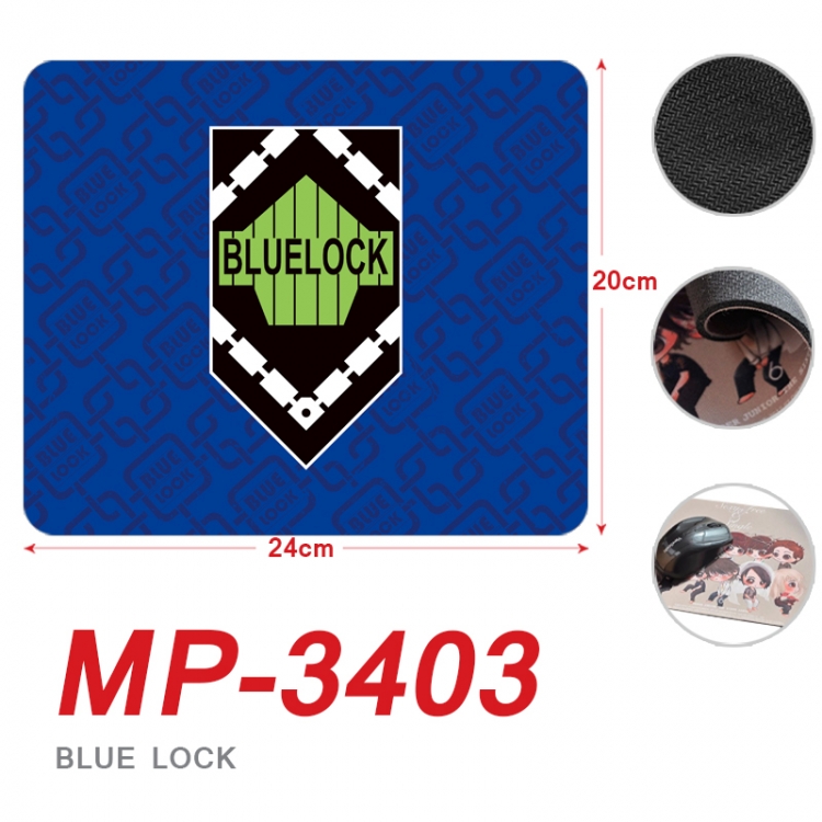 BLUE LOCK Anime Full Color Printing Mouse Pad Unlocked 20X24cm price for 5 pcs  MP-3403