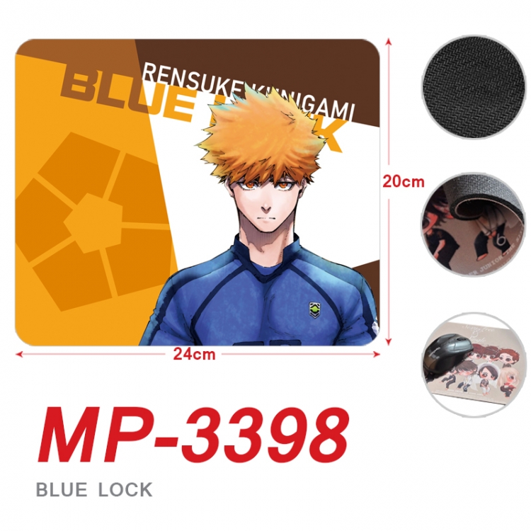 BLUE LOCK Anime Full Color Printing Mouse Pad Unlocked 20X24cm price for 5 pcs MP-3398