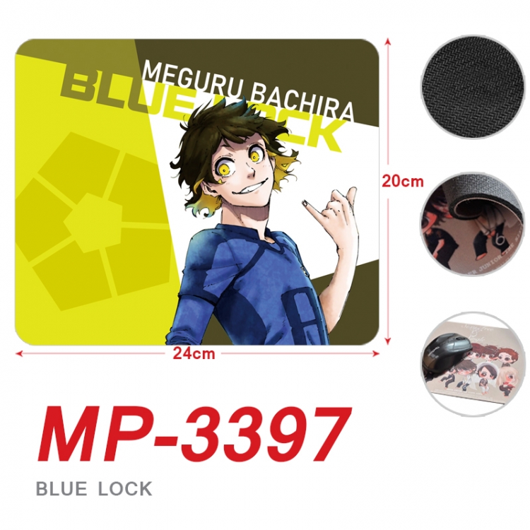 BLUE LOCK Anime Full Color Printing Mouse Pad Unlocked 20X24cm price for 5 pcs MP-3397