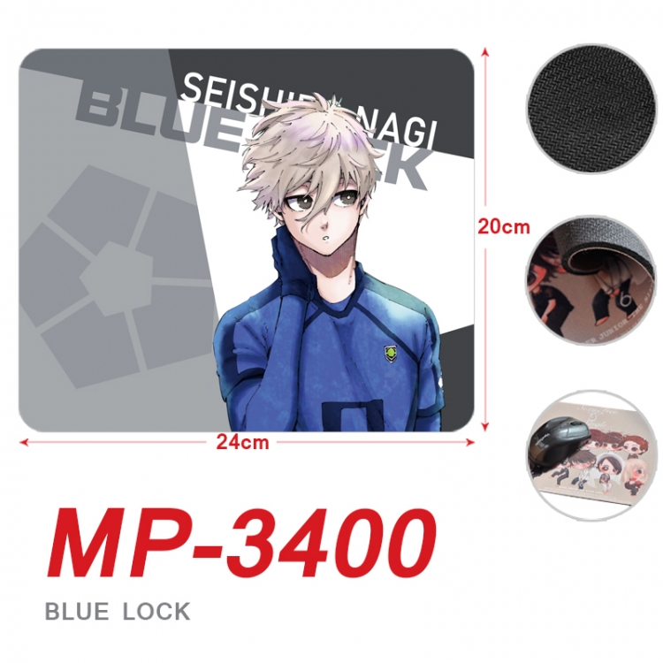 BLUE LOCK Anime Full Color Printing Mouse Pad Unlocked 20X24cm price for 5 pcs MP-3400