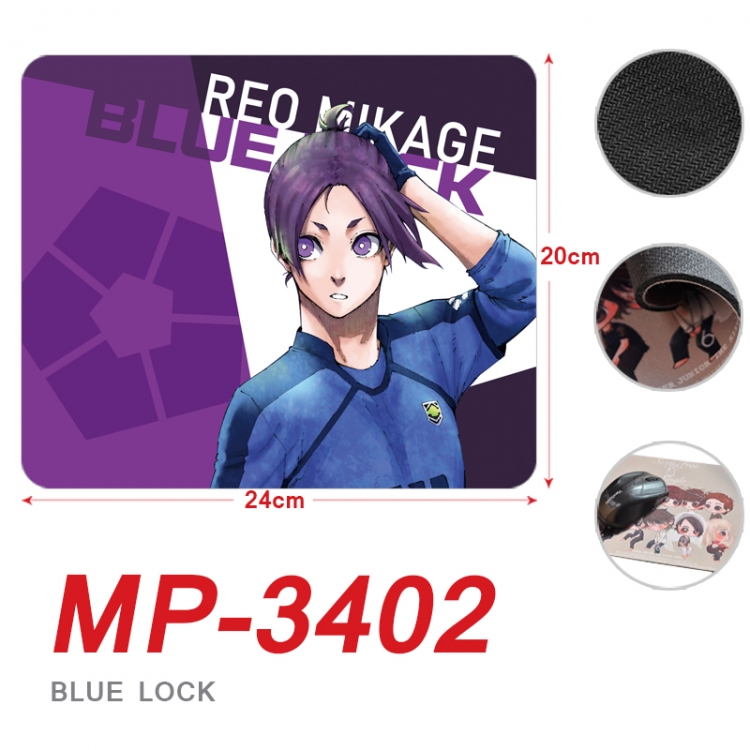 BLUE LOCK Anime Full Color Printing Mouse Pad Unlocked 20X24cm price for 5 pcs  MP-3402