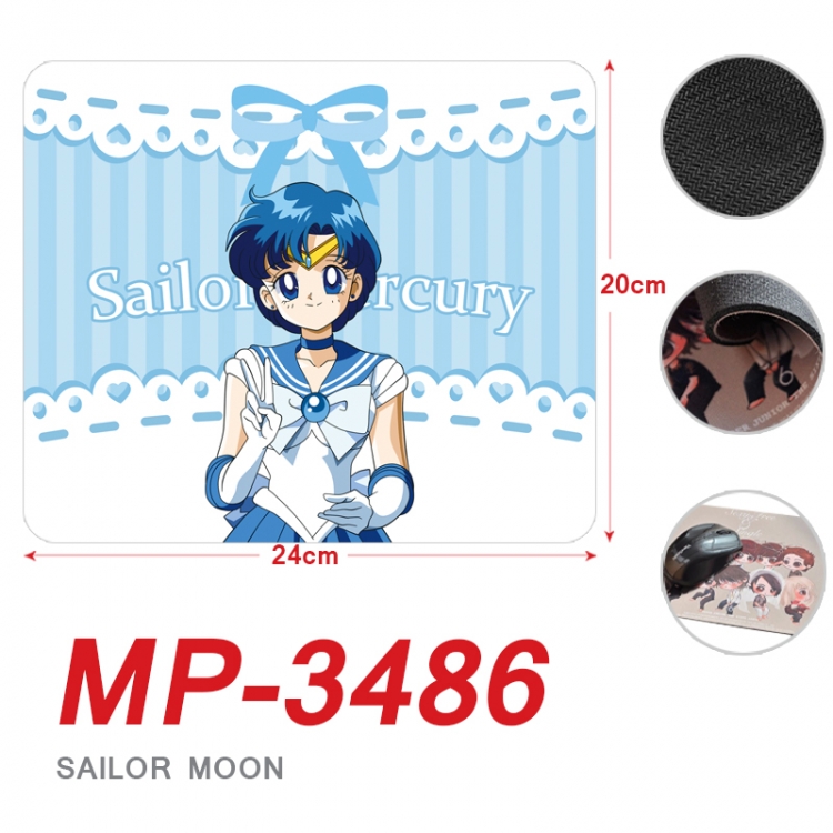sailormoon Anime Full Color Printing Mouse Pad Unlocked 20X24cm price for 5 pcs  MP-3486