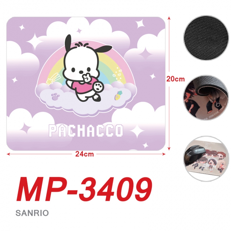 sanrio Anime Full Color Printing Mouse Pad Unlocked 20X24cm price for 5 pcs